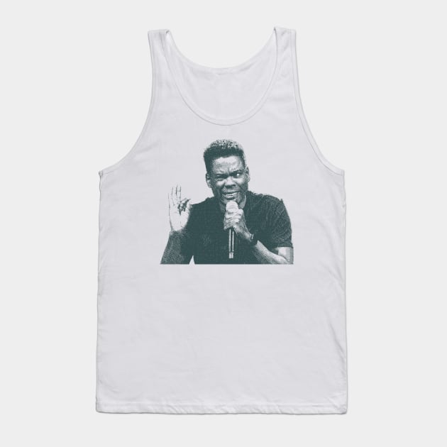 Chris Rock Portrait - Hilarious Comedian Art Tank Top by TeeTrendz